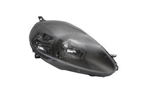 Φανάρι Μπροστινό Δεξί Για Fiat Grande Punto 05-08 Μαύρα "Abarth Look" H4 Με Μοτέρ Tyc