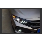 Μπροστινά Φανάρια Set Για Honda Civic FC5 2016-2021 Munstang Look Led Black