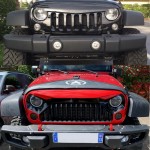 Μπροστινά Φανάρια Set Για Jeep Wrangler 96+ / Mercedes-Benz G-Class W463 / Hummer H1/H2 / Harley-Davidson Led Angel Eyes / Drl Projectors Μαύρα