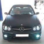 Μπροστινά Φανάρια Set Για Mercedes-Benz Clk W209 03-10 Projectors Μαύρα H7/H1 Με Ρυθμιστή Αέρος Sonar