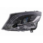Μπροστινά Φανάρια Set Για Mercedes-Benz Vito W447 14-20 Maybach Look Drl Led Tube Μαύρα