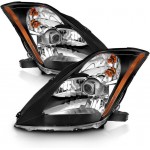Μπροστινά Φανάρια Set Για Nissan 350Z 03-05 Projector Μαύρα H7/H1 Manual