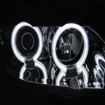 Μπροστινά Φανάρια Set Για Opel Astra G 97-04 Ccfl Angel Eyes Χρωμίου H1/H1 Sonar