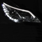 Μπροστινά Φανάρια Set Για Opel Corsa D 11-14 Tru Drl Tube Lights Χρωμίου H1/H1 Sonar
