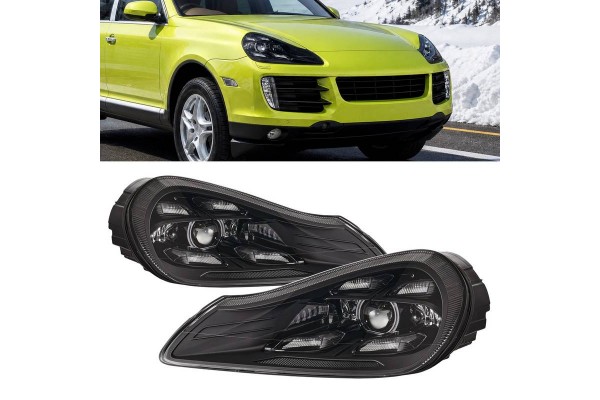 Μπροστινά Φανάρια Set Για Porche Cayenne 957 07-10 Upgrade 2023 Matrix Style Led Μπροστινά Φανάρια Set Για Porche Cayenne 957 07-10 Upgrade 2023 Matrix Style Led