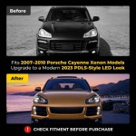 Μπροστινά Φανάρια Set Για Porche Cayenne 957 07-10 Upgrade 2023 Matrix Style Led Μπροστινά Φανάρια Set Για Porche Cayenne 957 07-10 Upgrade 2023 Matrix Style Led