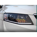 Μπροστινά Φανάρια Set Για Skoda Octavia mk3 2014-2017 Drl Μαύρα Carner