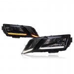 Μπροστινά Φανάρια Set Για Skoda Octavia mk3 2017-2022 Drl Μαύρα Carner