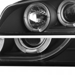 Μπροστινά Φανάρια Set Για Subaru Impreza 93-00 Angel Eyes Μαύρα H1/H1 Manual Sonar