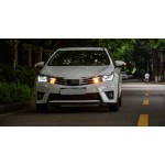 Μπροστινά Φανάρια Set Για Toyota Corolla E170 2014-2017 Led Drl Μαύρα