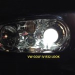 Μπροστινά Φανάρια Set Για Vw Golf Iv (4) 97-03 R32 Look Projectors Χρωμίου H7/H7/H3 Depo