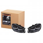 Μπροστινά Φανάρια Set Για Vw Golf Vi (6) 08-12 Drl Xenarc® Halogen Version Black LEDHL102-BK Osram LEDriving®