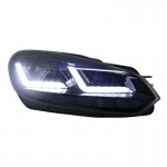 Μπροστινά Φανάρια Set Για Vw Golf Vi (6) 08-12 Drl Xenarc® Halogen Version Black LEDHL102-BK Osram LEDriving®