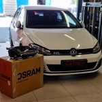 Μπροστινά Φανάρια Set Για Vw Golf Vii (7) 12-17 Drl Full Led Halogen Version Black LEDHL103-BK Osram Ledriving