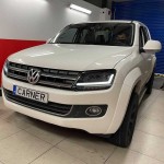 Μπροστινά Φανάρια Set Για Vw Amarok 2010+ Drl Full Led Halogen Version Μαύρα LEDHL107-BK Osramledriving