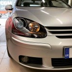 Μπροστινά Φανάρια Set Για Vw Golf V (5) 03-08 Bi-Xenon Projectors Gti / R32 Look Μαύρα H7/H7 Με Μοτέρ & E-Mark Carner