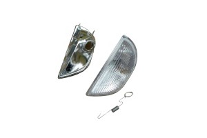 Μπροστινό Αριστερό Φλας Για Fiat Seicento 01-06 Λευκό 1 Τεμάχιο Depo