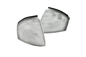 Μπροστινά Φλας Για Mercedes-Benz C-Class W202 93-00 Λευκά 2 Τεμάχια Depo