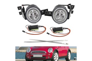Μπροστινά Φλας Για Mini Cooper R50 / R53 / R52 01-06 Με Φώτα Θέσης Led White 2 Τεμάχια
