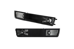 Μπροστινά Φλας Για Vw Golf 3 91-98 / Vento 92-98 Χωρίς Προβολάκι Μαύρα 4 Τεμάχια Katuning