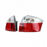 Πισινά Φανάρια Set Για Audi A4 B6 00-04 Led Κόκκινο/Crystal Depo
