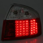 Πισινά Φανάρια Set Για Audi A4 B6 00-04 Led Κόκκινο/Crystal Depo