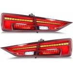 Πισινά Φανάρια Set Για Audi A3 8V 2013-2019 Sedan Led Bar Κόκκινο/Φιμέ