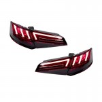 Πισινά Φανάρια Set Για Audi A3 8V 2013-2019 Sportback Led Bar Κόκκινο/Φιμέ