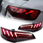 Πισινά Φανάρια Set Για Audi A3 8V 2013-2019 Sportback Led Bar Κόκκινο/Φιμέ