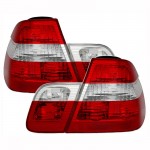 Πισινά Φανάρια Set Για Bmw 3 E46 Sedan 01-05 Κόκκινο/Crystal Depo