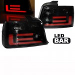 Πισινά Φανάρια Set Για Bmw 3 E36 Sedan 90-99 Led Bar Μαύρα/Φιμέ Reliable Auto Parts