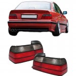Πισινά Φανάρια Set Για Bmw 3 E36 Coupe/Cabrio 90-99 M3 Look Κόκκινο/Φιμέ Eagle Eyes