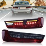 Πισινά Φανάρια Set Για Bmw 3 G20 18-22 Sedanlaser Look Red/Crystal Vland