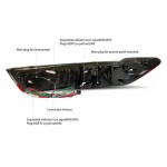 Πισινά Φανάρια Set Για Bmw 3 G20 18-22 Sedanlaser Look Red/Crystal Vland