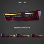 Πισινά Φανάρια Set Για Bmw 3 G20 18-22 Sedanlaser Look Red/Crystal Vland