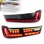 Πισινά Φανάρια Set Για Bmw 3 G20 G28 M3 G80 18-22 Sedan Dynamic Signal Red/Smokel Vland