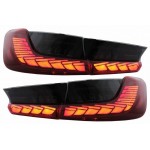 Πισινά Φανάρια Set Για Bmw 3 G20 G28 M3 G80 18-22 Sedan Dynamic Signal Red/Smokel Vland