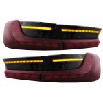 Πισινά Φανάρια Set Για Bmw 3 G20 G28 M3 G80 18-22 Sedan Dynamic Signal Red/Smokel Vland