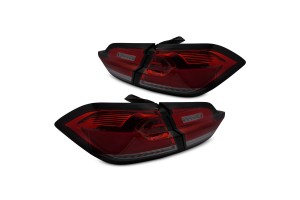 Πισινά Φανάρια Set Για Ford Fiesta Rs 2017-2021 Led Bar Red Smoke Junyan