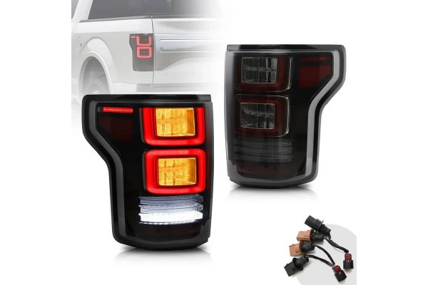 Πισινά Φανάρια Set Για Ford F150 MK13 14-20Led Bar Dynamic Black Full Led