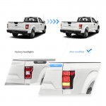 Πισινά Φανάρια Set Για Ford F150 MK13 14-20Led Bar Dynamic Black Full Led