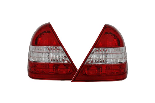 Πισινά Φανάρια Set Για Mercedes-Benz C-Class W202 93-00 Red/Crystal Eagle Eyes
