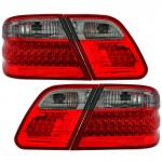 Πισινά Φανάρια Set Για Mercedes-Benz E-Class W210 95-02 Led Κόκκινο/Φιμέ Eagle Eyes