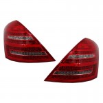 Πισινά Φανάρια Set Για Mercedes-Benz S-Class W221 05-09 Led Κόκκινο/Crystal Carner