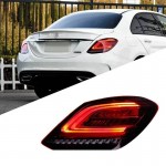 Πισινά Φανάρια Set Για Mercedes-Benz C-Class W205 14-18 Full Led Bar Facelift Look Carner