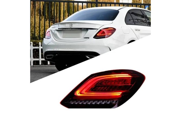 Πισινά Φανάρια Set Για Mercedes-Benz C-Class W205 14-18 Full Led Bar Facelift Look Carner