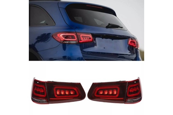 Πισινά Φανάρια Set Για Mercedes-Benz Glc C253/X253 Pre-Face To Facelift Look Full Led Bar Carner