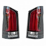 Πισινά Φανάρια Set Για Mercedes-Benz Vito W447 14+ Look W448 Full Led Bar & Led Signal Dynamic Μαύρο/Crystal Carner