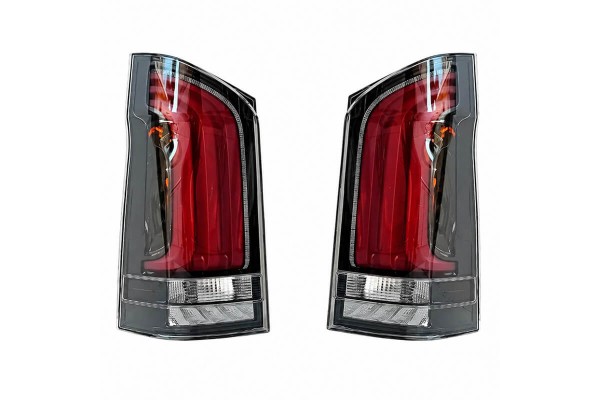Πισινά Φανάρια Set Για Mercedes-Benz Vito W447 14+ Look W448 Full Led Bar & Led Signal Dynamic Μαύρο/Crystal Carner