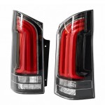 Πισινά Φανάρια Set Για Mercedes-Benz Vito W447 14+ Look W448 Full Led Bar & Led Signal Dynamic Μαύρο/Crystal Carner